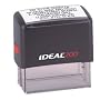 Custom Ideal 200 Black Self Inking Rubber Stamp