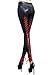 COCOLEGGINGS Womens Wet Look Strappy Faux Leather Punk Leggings High Waist Pants