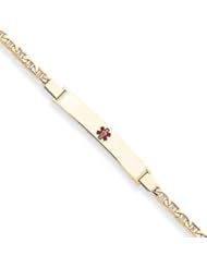7 Inch 14k Gold Medical Jewelry Bracelet