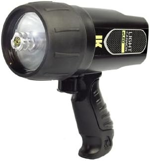 UK Light Cannon eLED Scuba Diving Light with Pistol and Lantern Grip Options (Black w/ Pistol Grip)