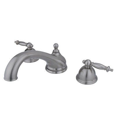 Tub Filler with Templeton Satin Nickel