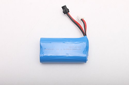 Babrit Durable 1500mah 7.4V Battery for Babrit Tempo 1 2.4GHz High Speed Remote Electric Boat RC Boat-Red color