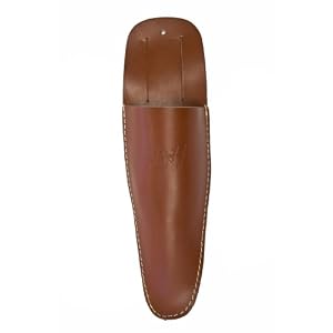 Brook & Hunter SSS-01-H-BR-LG Premium Brown Leather Holster for Garden Pruners - Large