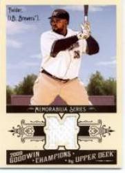 2009 Upper Deck Goodwin Champions Memorabilia #PF Prince Fielder - Milwaukee Brewers (Piece of Authentic Jersey / Material) (Baseball Cards)