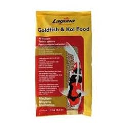 Laguna Goldfish & Koi Floating Food, Medium Pellet - 2.2 Pounds
