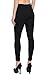 TheMogan Women's Solid Stretch Knit Skinny Pants Basic Zip Fly Soft Leggings