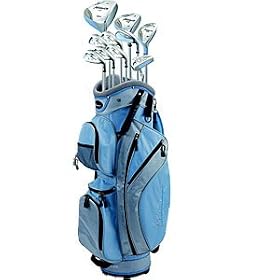 Phoenix XS Ladies Deluxe Complete Set Includes All Clubs With Graphite Shafts, Mallet Putter, And Cart Bag