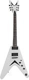 Dean V Electric Guitar with Matching Headstock, Metallic Red