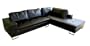 Baxton Studio 2-Piece Ettore Leather Sofa/Lying Sectional Set, Espresso Brown