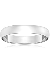 Men's 10k Gold Traditional Plain Wedding Band (4 mm)