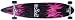 Krown Purple Flame Complete Longboard Skateboard