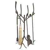 IMAGE OF Pine Fireplace Tool Set