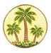 PALM TREE TRIVET/PLAQUE -slice *NEW!*