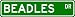 BEADLES Street Sign ~ Personalized Family Lastname Sign ~ Gameroom, Basement, Garage ...