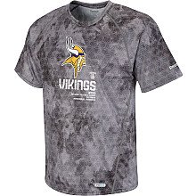 Minnesota Vikings 2010 Sideline United Print Performance Speedwick T-Shirt - Small
