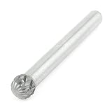 uxcell　回転ヤスリ　ロータリーファイル　ダブルカット　ボール形　超硬ビット　8mm x 7mm