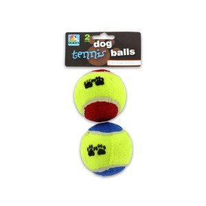 Image of 2 Pack dog toy tennis balls - Pack of 24