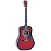 Falcon FG100R Dreadnought Acoustic Guitar - Redburst