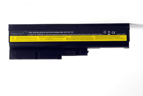TechOrbits replacement battery for IBM ThinkPad T60 T61 R60 R61e R61i (14.1" standard screen and 15.4" widescreen) W500 R500 T500 6 cell