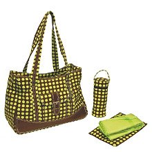 Kalencom Buckled Pocket Diaper Dots Choc/Green
