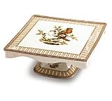 Review  080149 / Birds Of Beauty Stoneware Pedestal Cake Plate/Stand For Fine Dining and Kitchen Decor