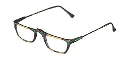 "Holly Ruby" Reading Glasses Hand Painted and Hand Embellished with SWAROVSKI Crystals (+0.00 - +3.00)