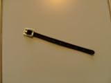 Black Leather Luggage Strap for Deluxe Luggage Tags (tags sold separately).