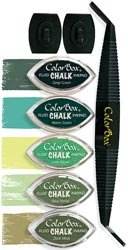 Clearsnap ColorBox Fluid Chalk Cat's Eye Stylus Set Greens 716-01