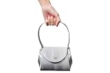 Perfect Handbags - Petit sac &agrave; main avec strasses - Satin - Gris argent&eacute;