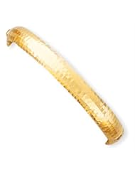 14k Gold 5/16 Hammered Fancy Hinged Bangle Bracelet