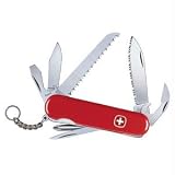 Backpacker® Serrated Sport Knife with Red Handle from land Army