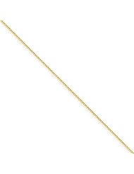 0.8mm Solid 14K Yellow Gold High Polish Classic Rolo Link Chain Necklace 16" - 18" Available
