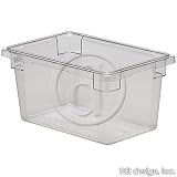 Food Storage Box 18'' x 12'' x 9'' Deep Clear