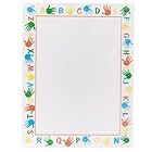 Alphabet Border Letterhead Paper, 8-1 2 x 11, 24-lb. Bond, 100 Sheets pack by Geographics