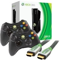 Xbox 360 4 GB Console with 2 Wireless Controllers