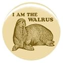 1" Beatles "I Am The Walrus" Button/Pin