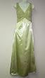 Contessa Di Roma Moss Green Satin Long Gown
