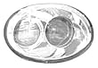 Putco 401221 Chrome Trim Head Lamp Overlay and Ring