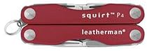 Leatherman 80030003K Squirt P4-Pocket Multi-Tool, Inferno Red