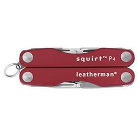 Leatherman 80030003K Squirt P4-Pocket Multi-Tool, Inferno Red