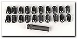 Small Diameter Tuner Lug Nuts, Black