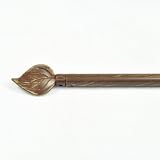 Tringle extensible (L110 cm) feuille Chocolat patin&eacute;