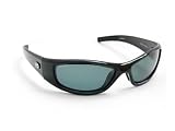 H2Optix Sunglasses Marabou Shiny Black Frame with Gray Polarized Lenses 6922 by
