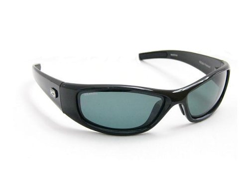 Click here to buy H2Optix Sunglasses Marabou Shiny Black Frame with Gray Polarized Lenses 6922.