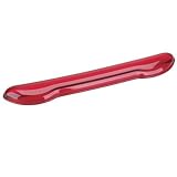 Clear Colors Gel Wrist Rest for Keyboard, 19-5/16x2-5/16x1-15/16, Clear Red CEB31524