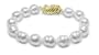 9x10mm Ringed White South Sea Cultured Pearl Bracelet - 8 inches