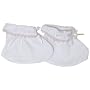Pixie Lily Jersey Collection Booties - Pink, 0-3 Months