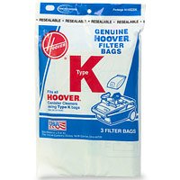Hoover Type K, Vacuum Cleaner Bags, 3 Pack