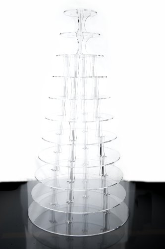 11 Tier Acrylic Cup Cake Stand for Weddings and Parties