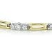 14K Two-Tone Gold Diamond Bracelet -- 1.00 Ct. I2-I3 J/K